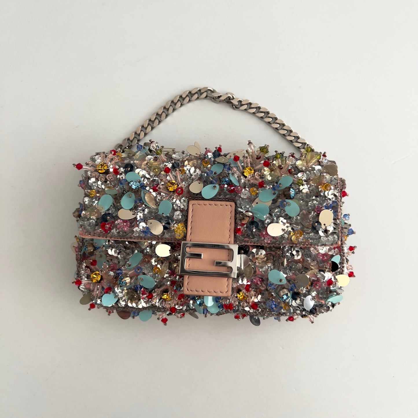 Fendi Fairy Sequin Mini Baguette