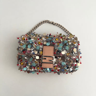 Fendi Fairy Sequin Mini Baguette