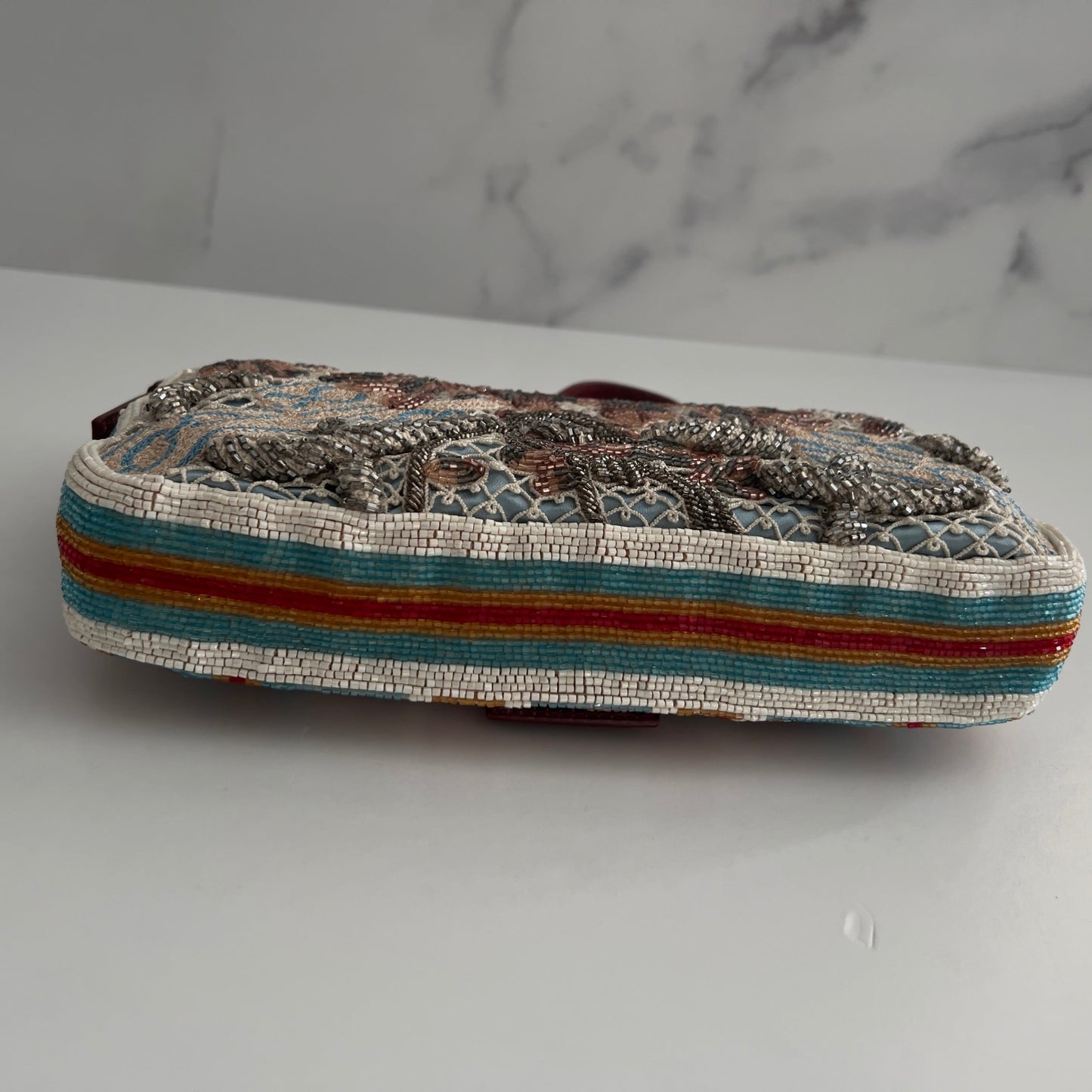 Vintage Fendi Embroidered Baguette