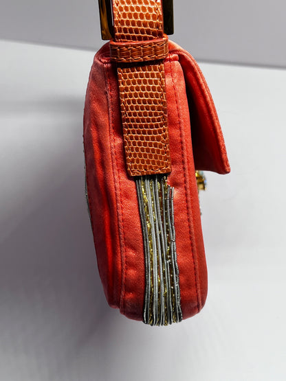 Vintage Custom Fendi Baguette - Tropical Insect Embroidery
