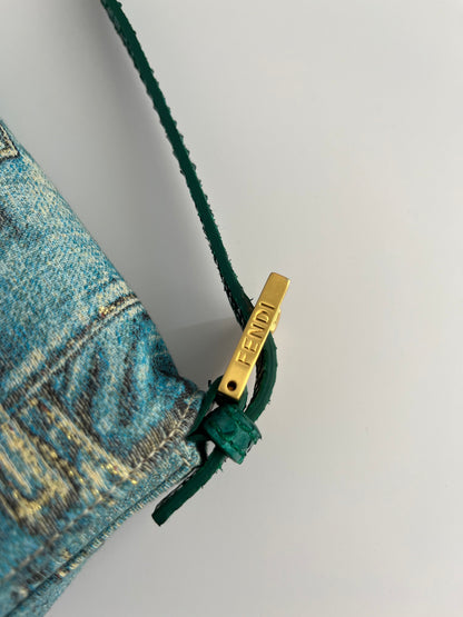 Fendi Jeans print Baguette