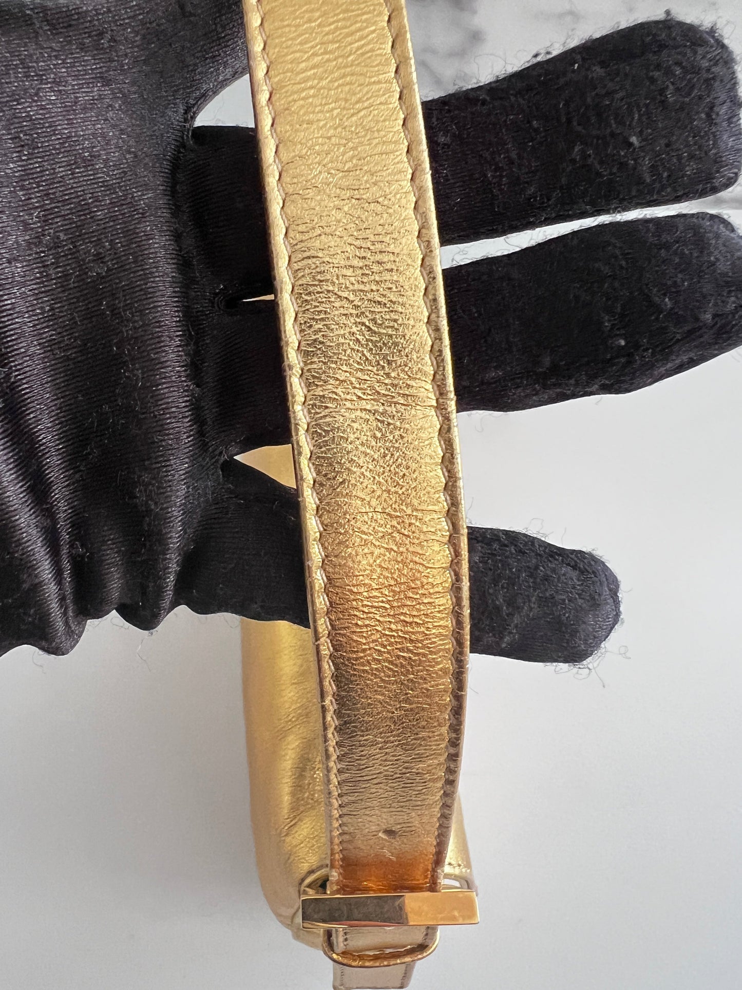 Classic vintage Fendi gold baguette