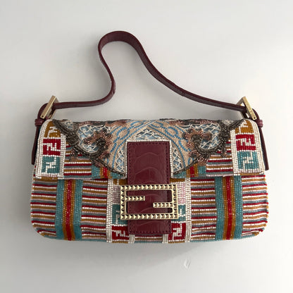 Vintage Fendi Embroidered Baguette