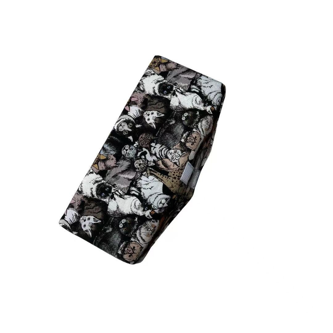 Bag pillow cat garden black for baguette