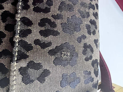 Vintage Fendi Cheetah print enamel buckle baguette