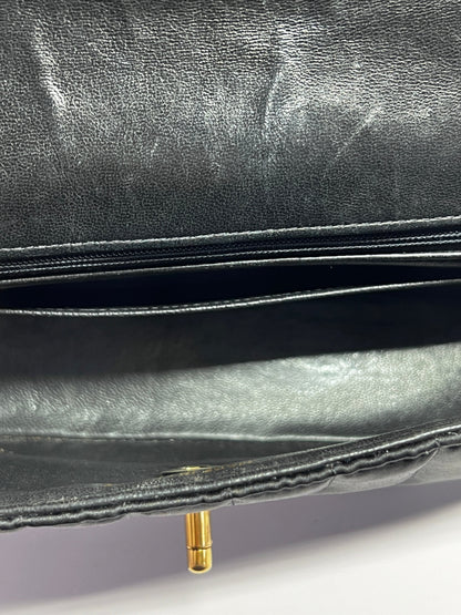 Vintage Chanel mini rectangular satin flap bag