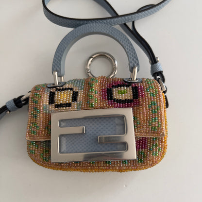 Fendi mini handle beaded bag