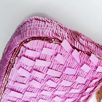 Vintage Fendi Pink Sequin Baguette