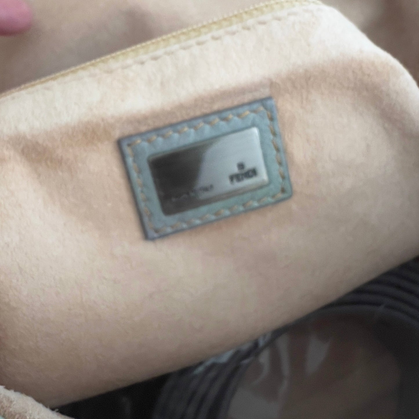 Vintage Fendi XXL Pastel Rainbow Whipstitch Baguette-A