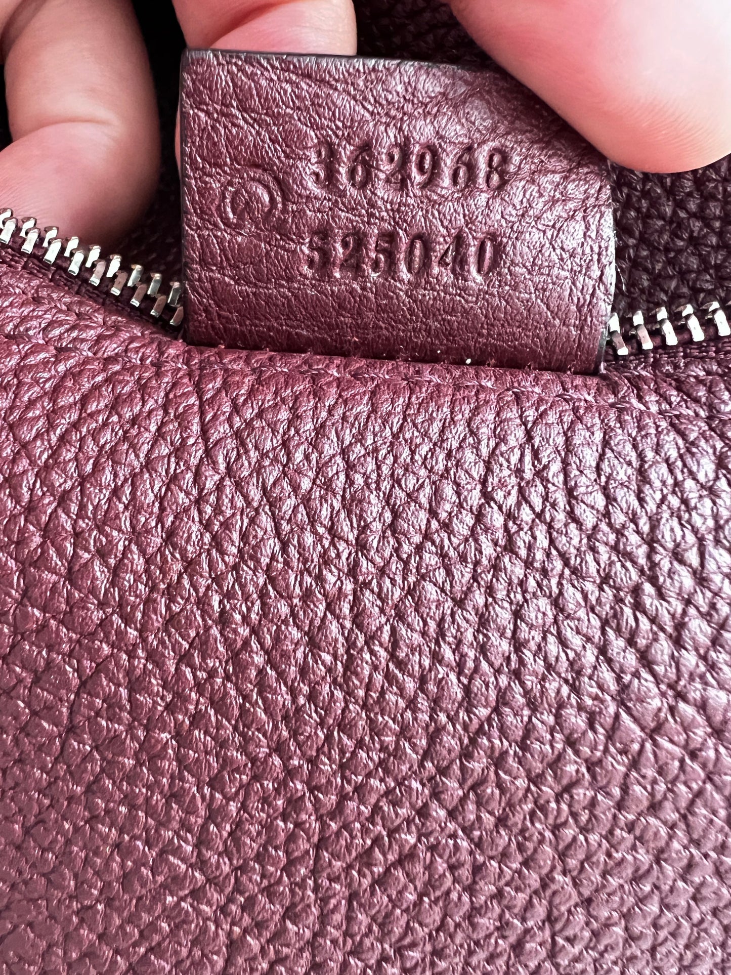 Gucci oxblood grain leather Jackie Hobo bag medium size