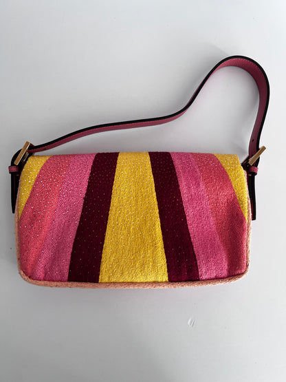 Fendi Sunset beaded baguette