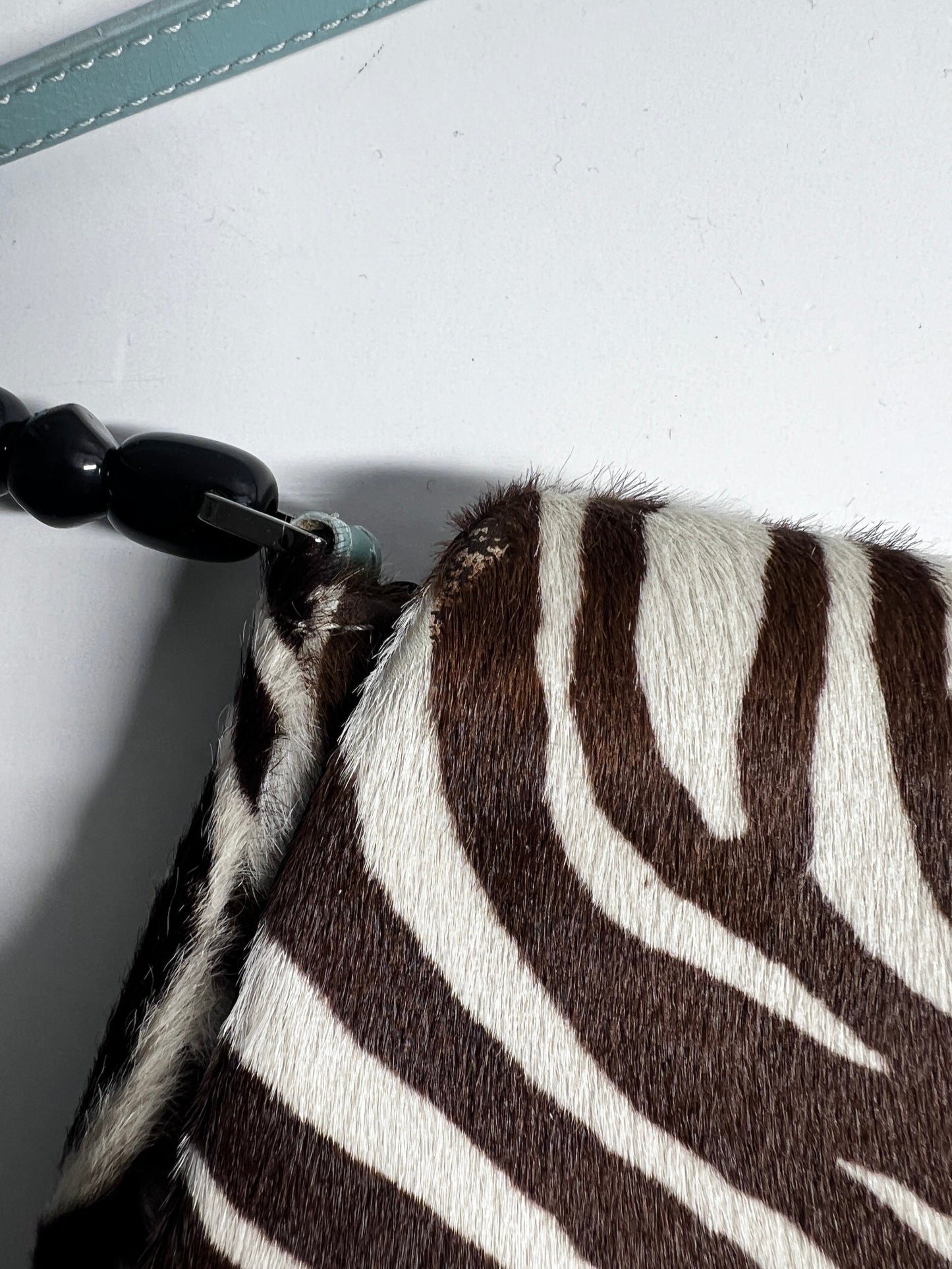 Vintage Dior zebra print pony hair Malice bag