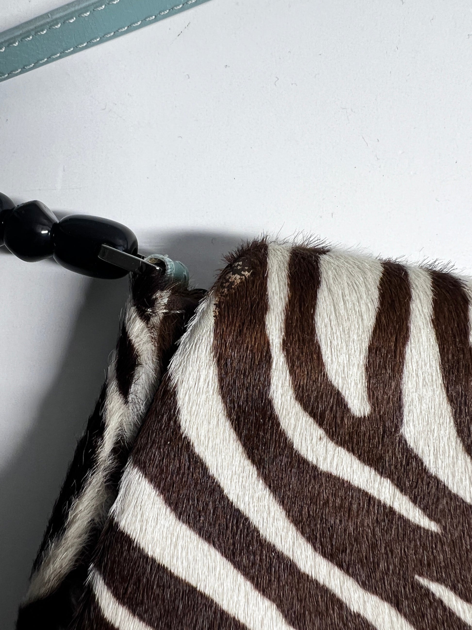 Vintage Dior zebra print pony hair Malice bag