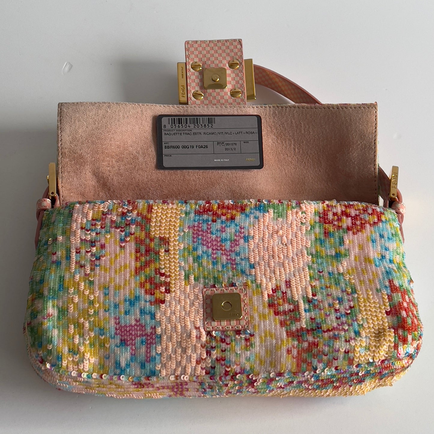 Fendi baguette rainbow sequin from 2013 shoulder bag