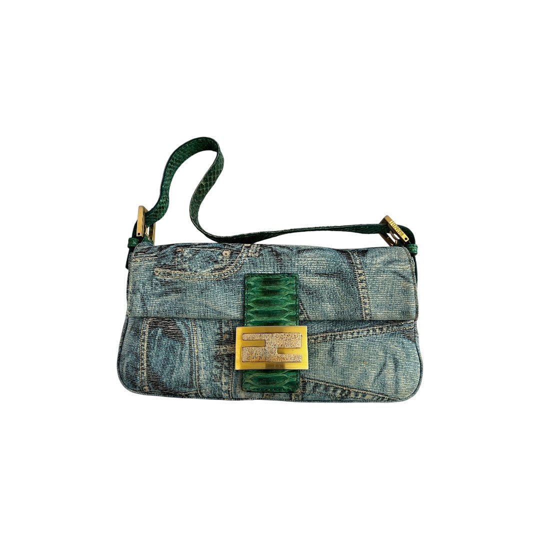 Fendi Limited Edition Denim Baguette