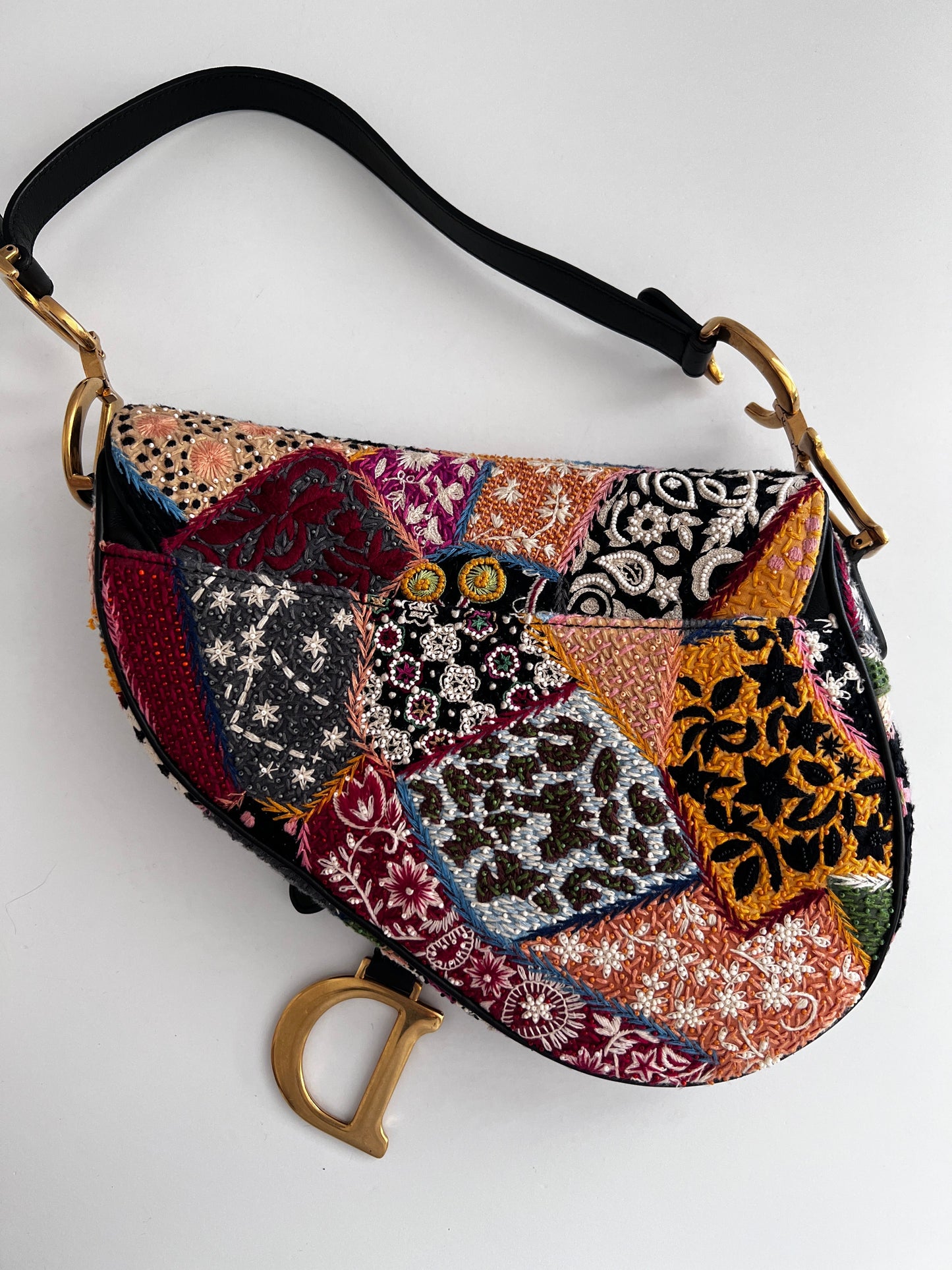 Dior Love& Peace beaded saddle bag from 2018