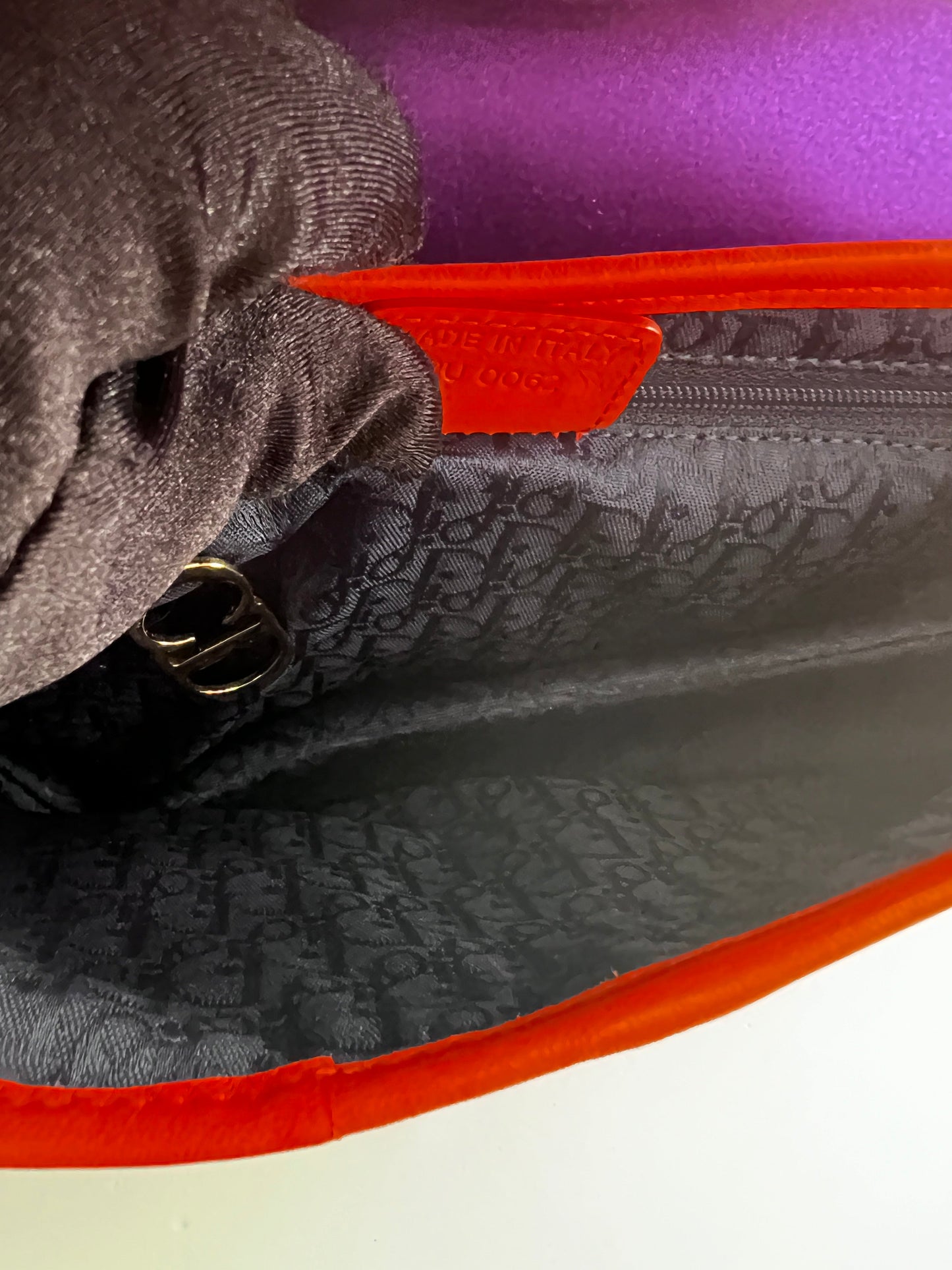 Dior Shanghai embroidered Phoenix satin saddle bag