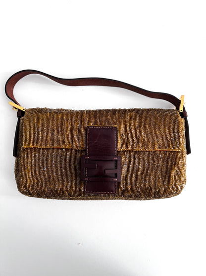 Vintage Fendi beaded baguette (sex and the city style)