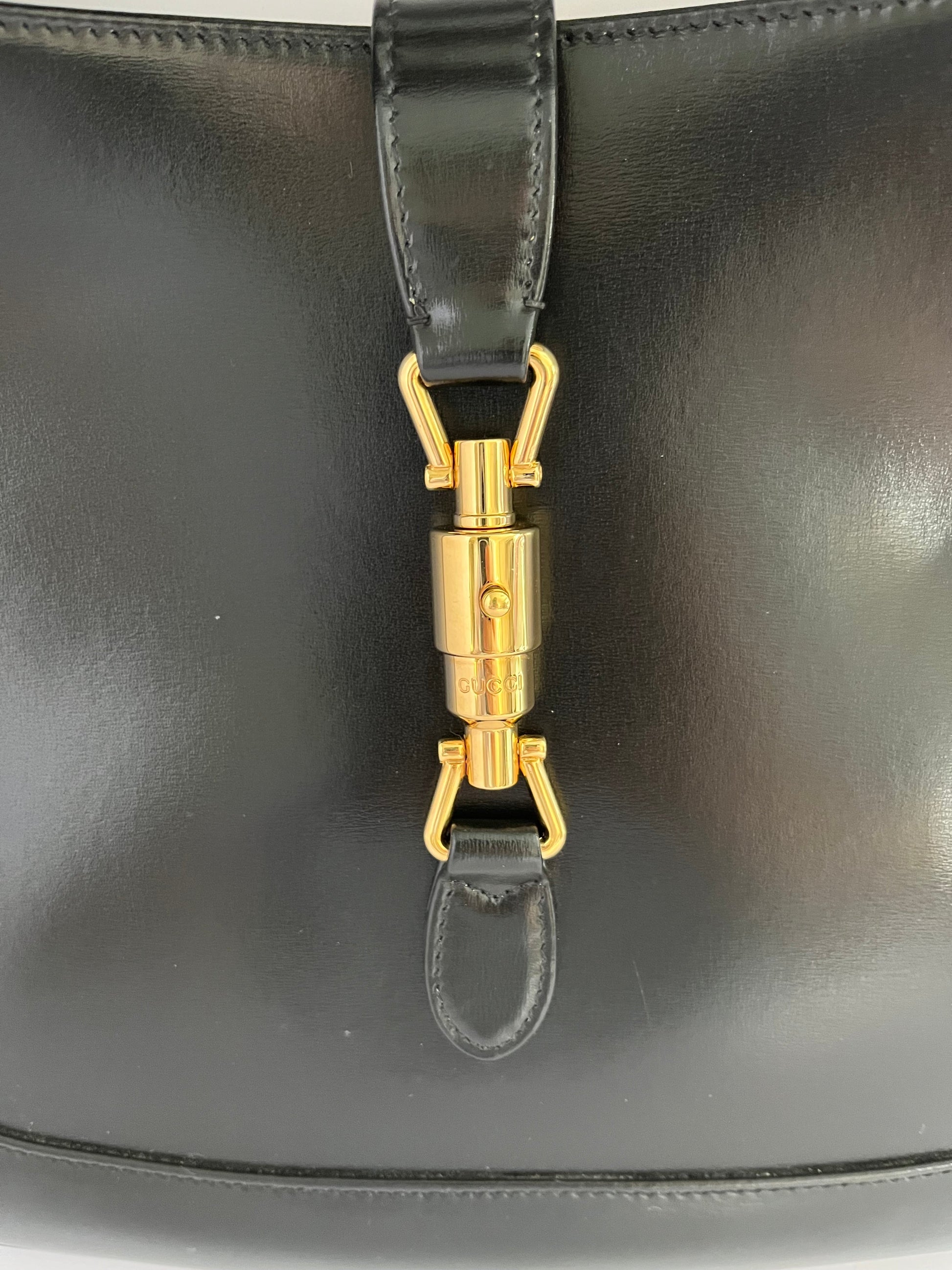 Gucci Jackie black leather shoulder bag