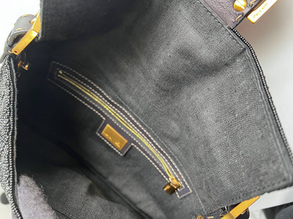 Fendi Baguette Cross stitch beaded shoulder bag