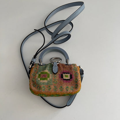 Fendi mini handle beaded bag