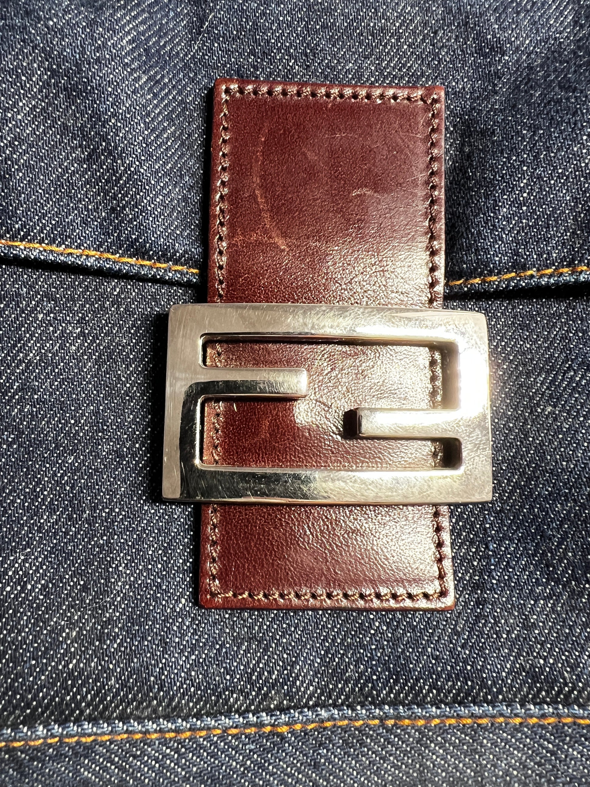 Vintage Fendi Denim baguette