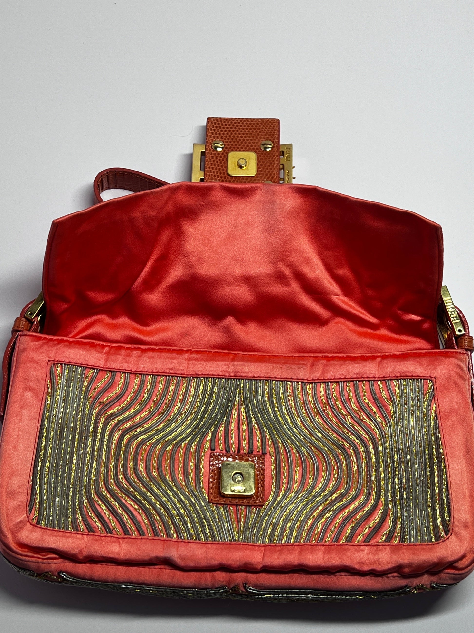 Vintage Custom Fendi Baguette - Tropical Insect Embroidery