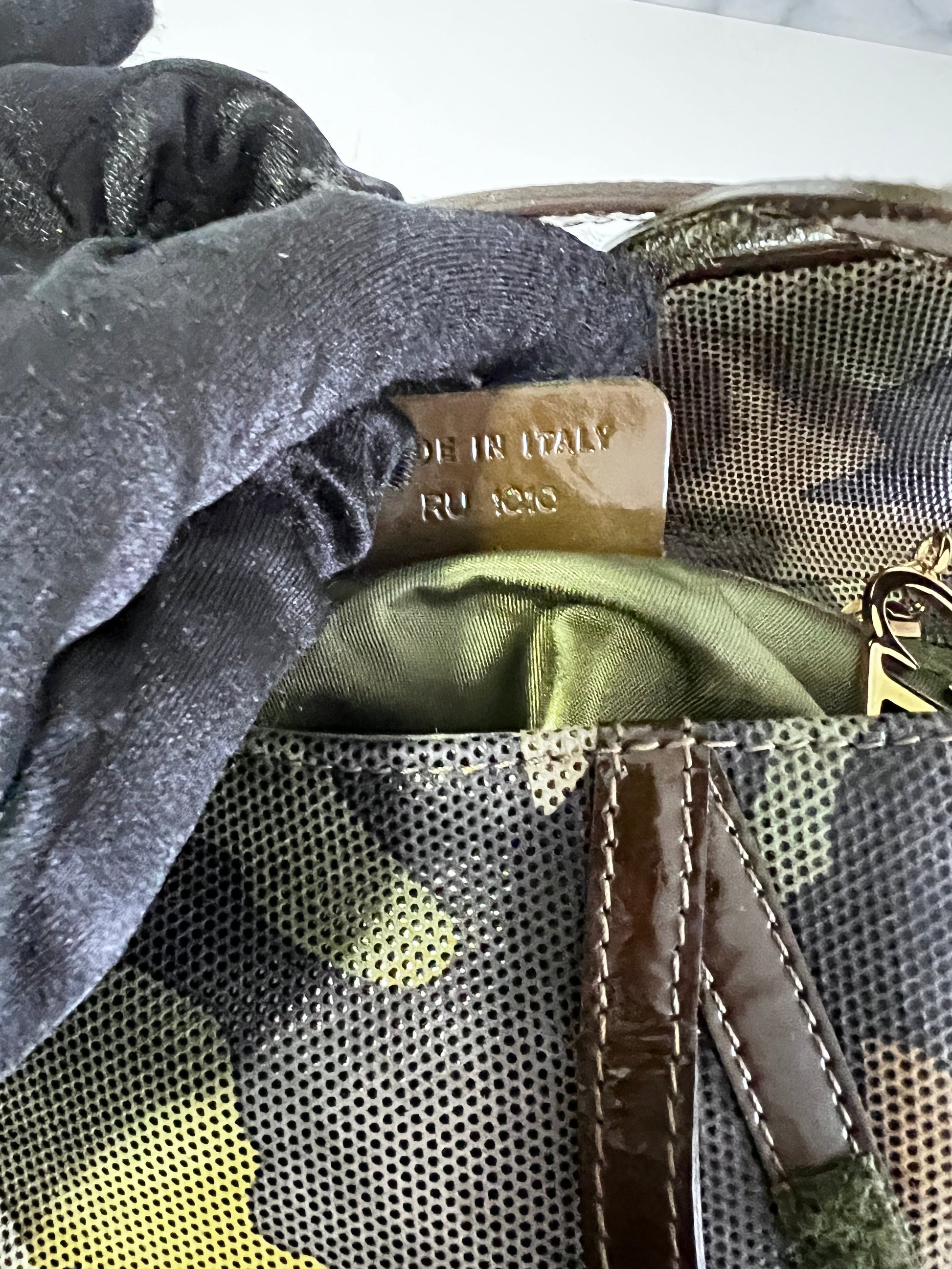 Dior Extremely rare small size camouflage saddle bag