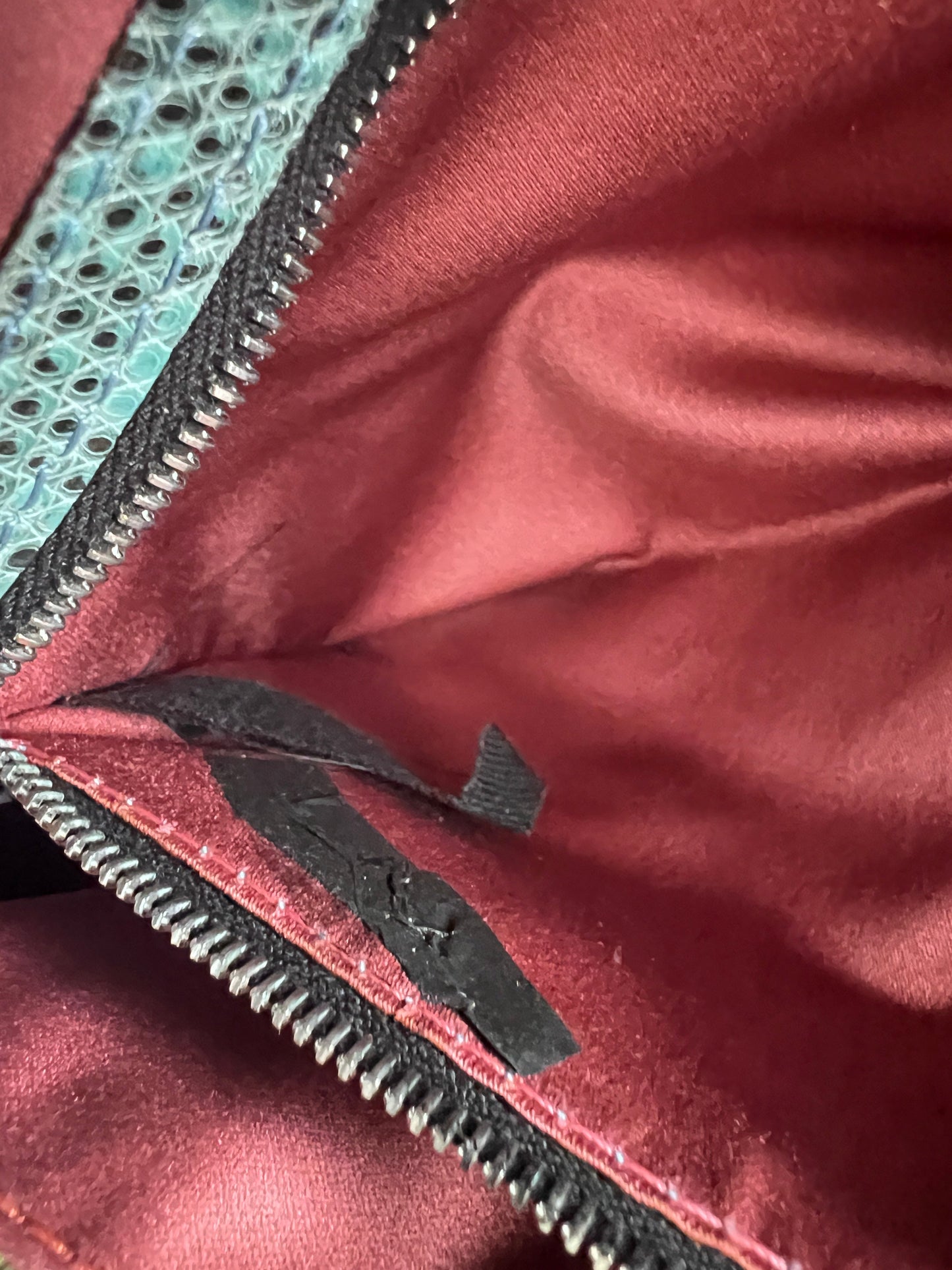 Vintage Fendi green sequin baguette