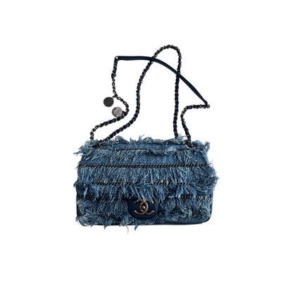 Chanel Paris-Dubai denim flap bag