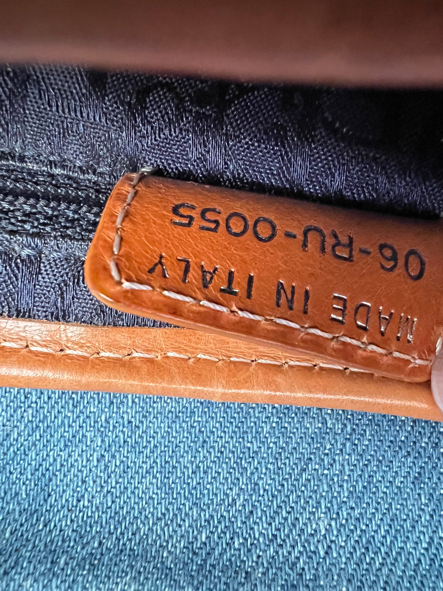 Dior 2000s vintage denim embroidered saddle bag