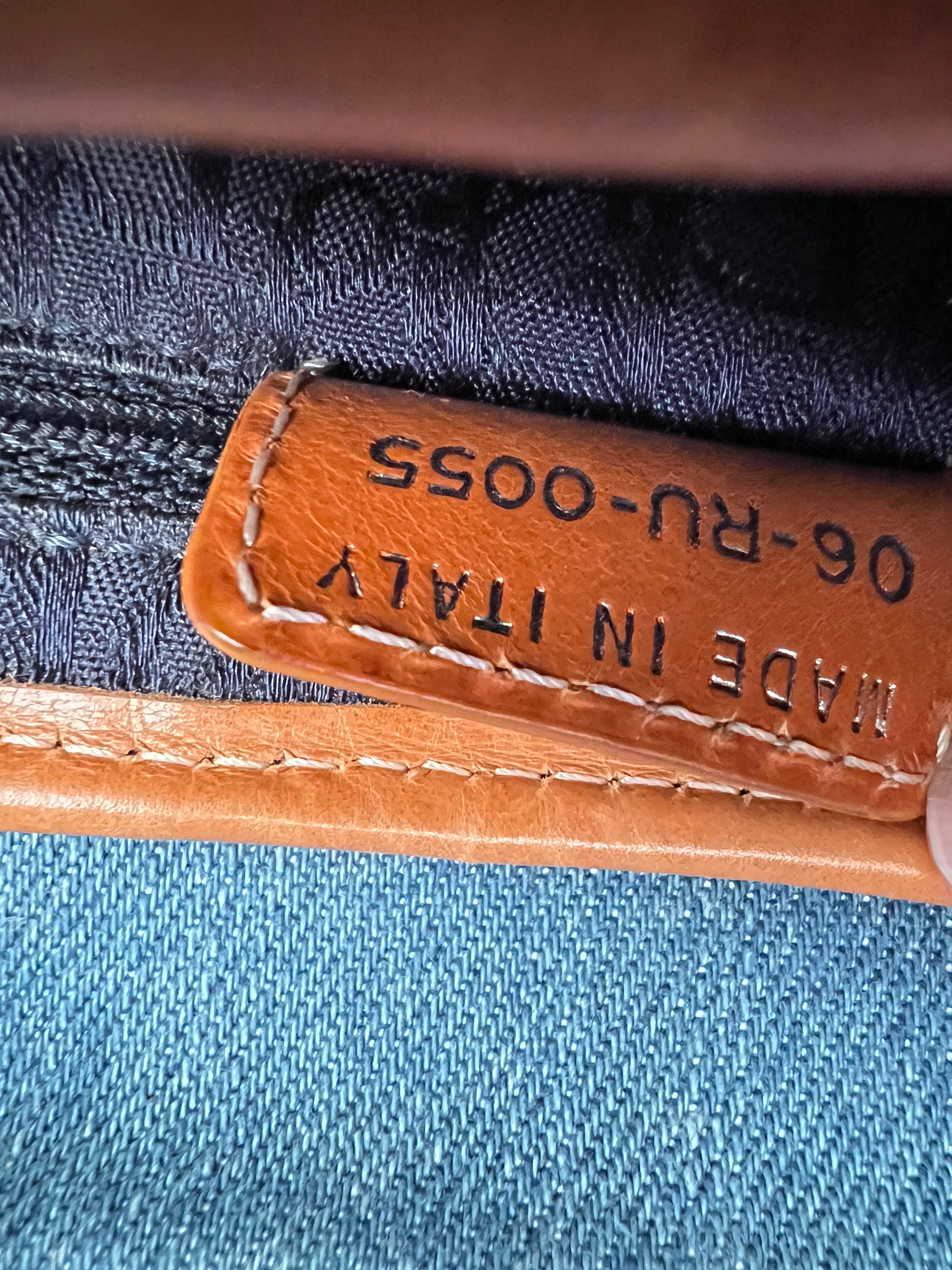 Dior 2000s vintage denim embroidered saddle bag