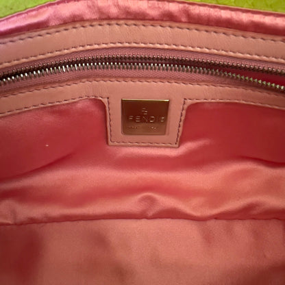 Vintage Fendi Neon Green Python Skin Baguette