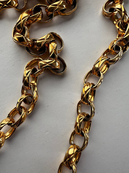 Vintage Chanel satin & leather flap bag with card holder