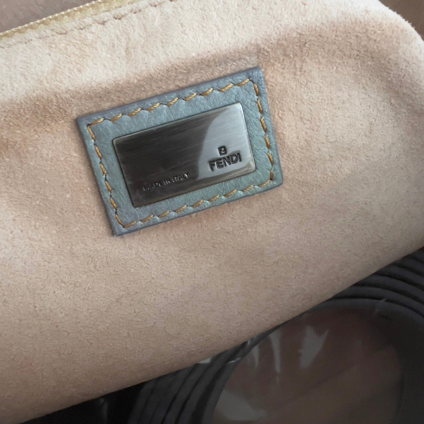 Vintage Fendi XXL Pastel Rainbow Whipstitch Baguette-A