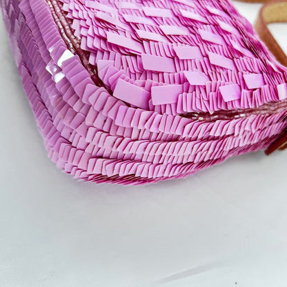 Vintage Fendi Pink Sequin Baguette