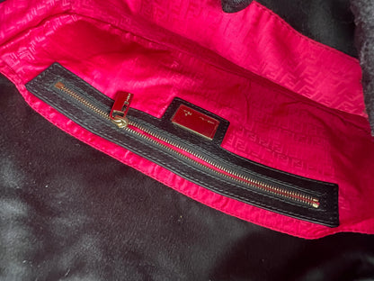 Fendi multicolored F embroidered baguette