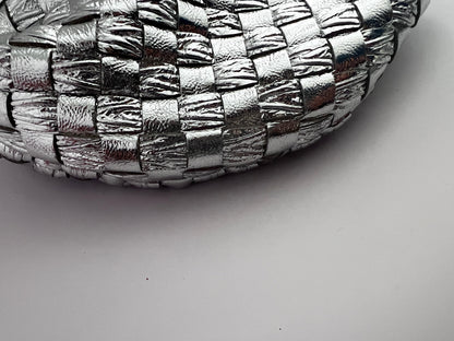 Bottega Veneta metallic silver mini Jodie