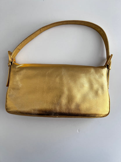 Classic vintage Fendi gold baguette