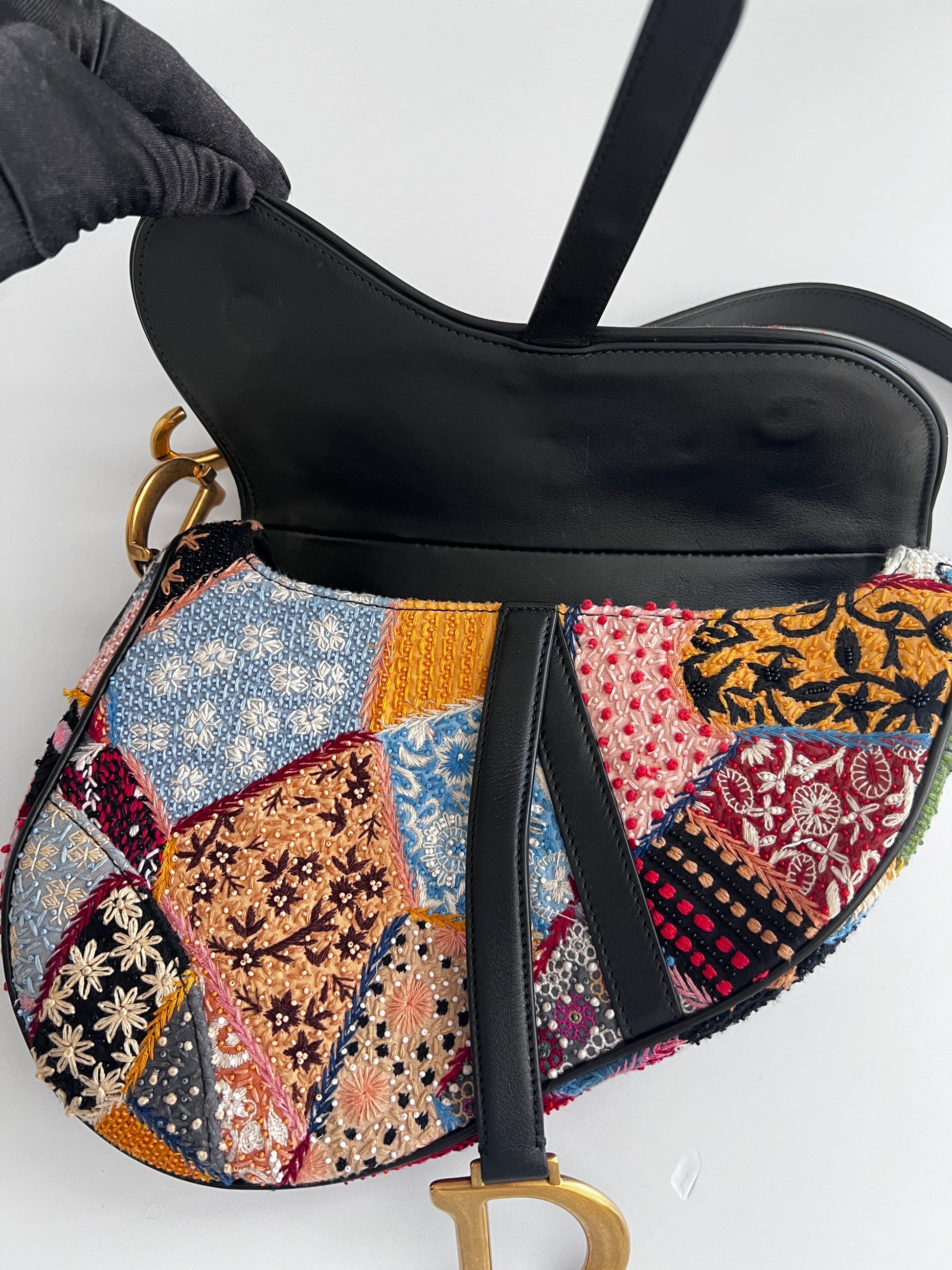 Dior Love& Peace beaded saddle bag from 2018
