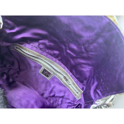 Vintage Fendi Silve & Gold Paillette baguette