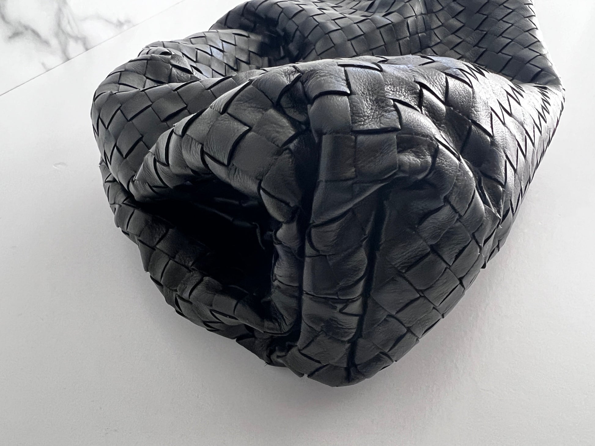 Bottega Veneta Black intrecciato pouch