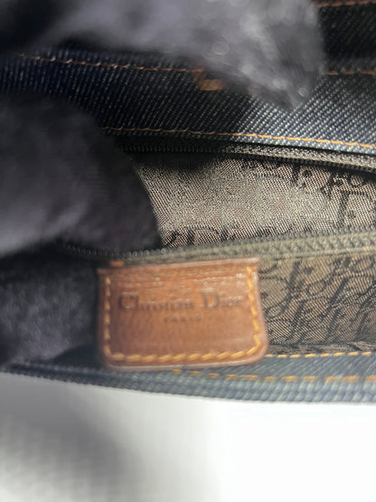 Dior denim punk shoulder bag