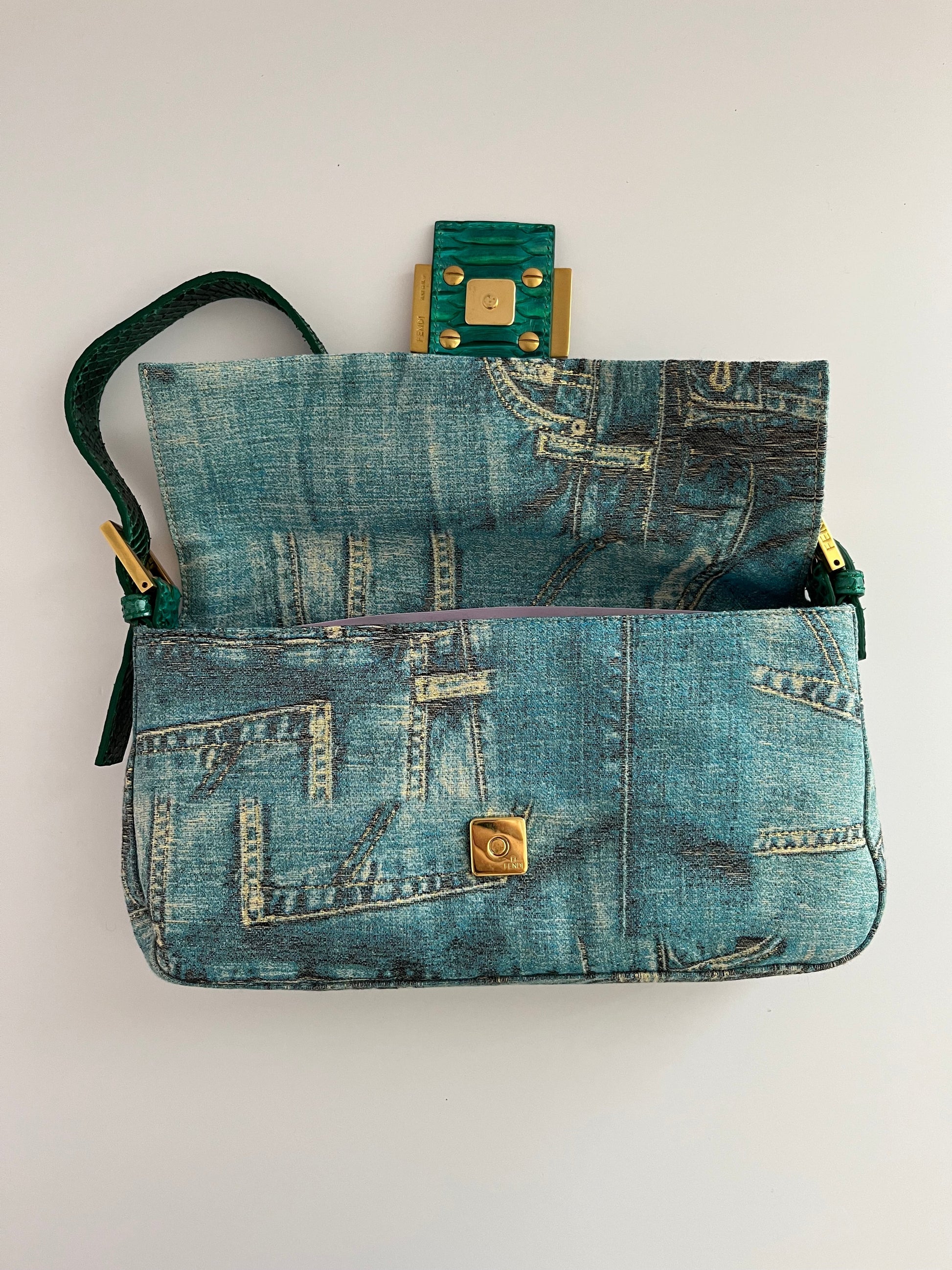 Fendi Jeans print Baguette