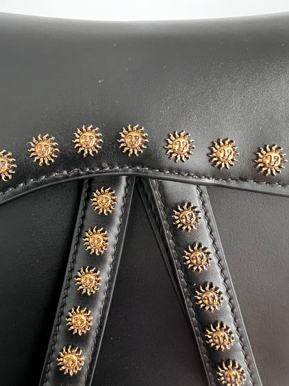 NWOT! Dior black studs saddle bag from 2024 collection