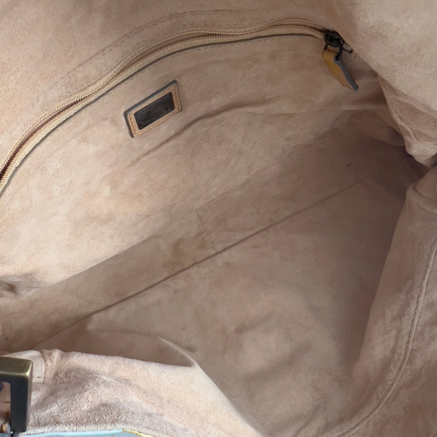 Vintage Fendi XXL Pastel Rainbow Whipstitch Baguette-B