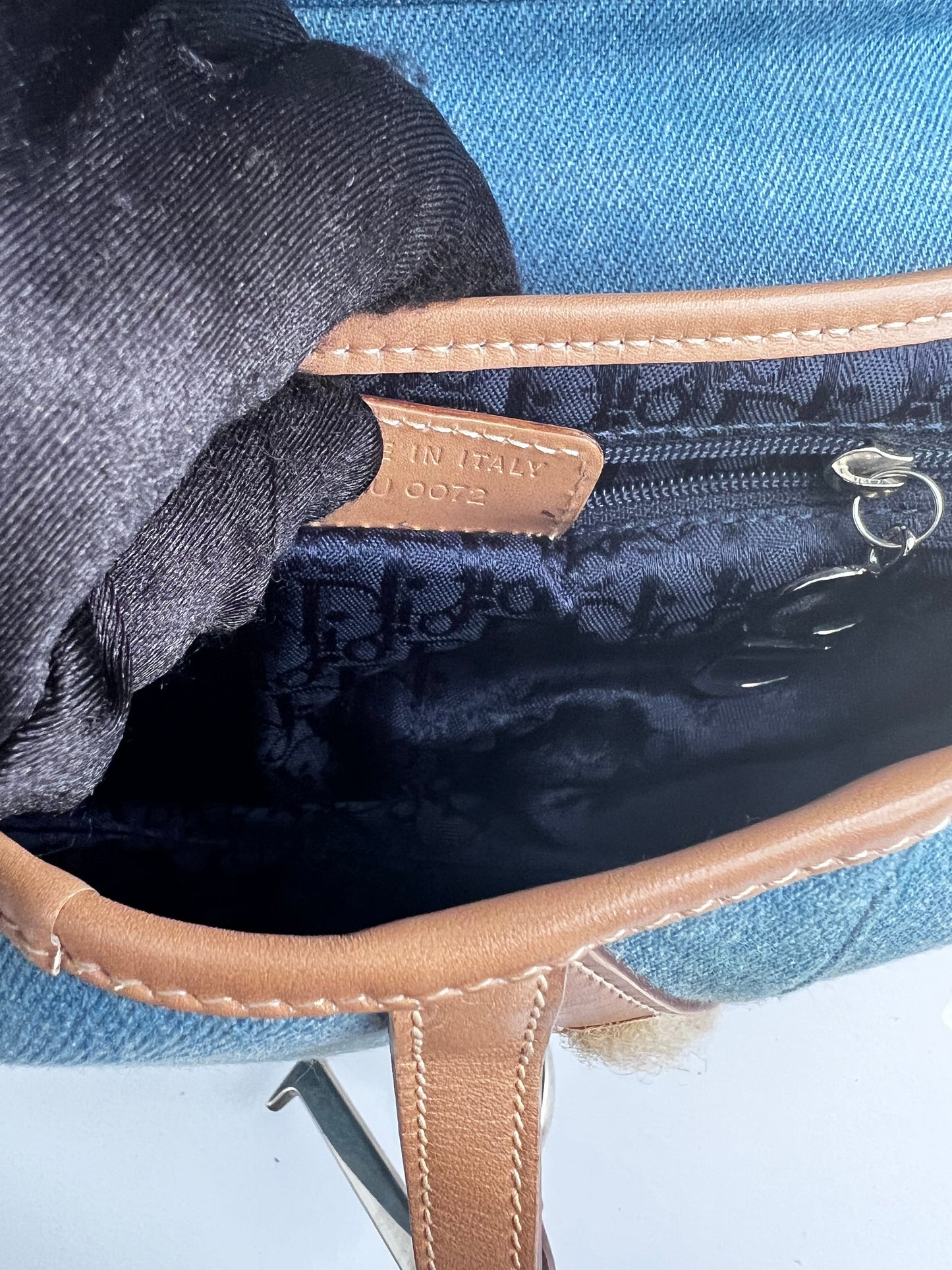 Dior denim saddle