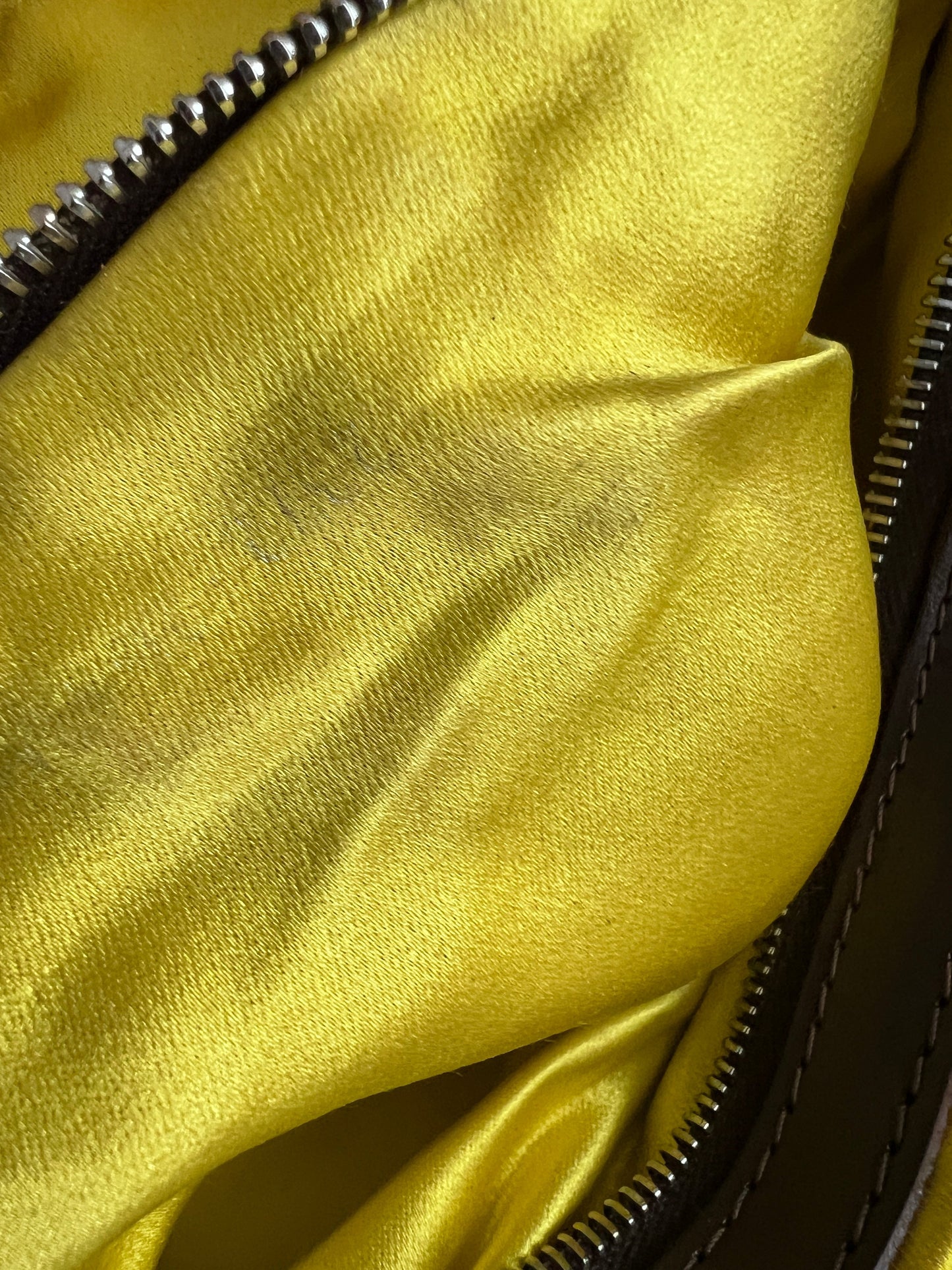 Fendi Floral Beaded Embroidered Denim Baguette