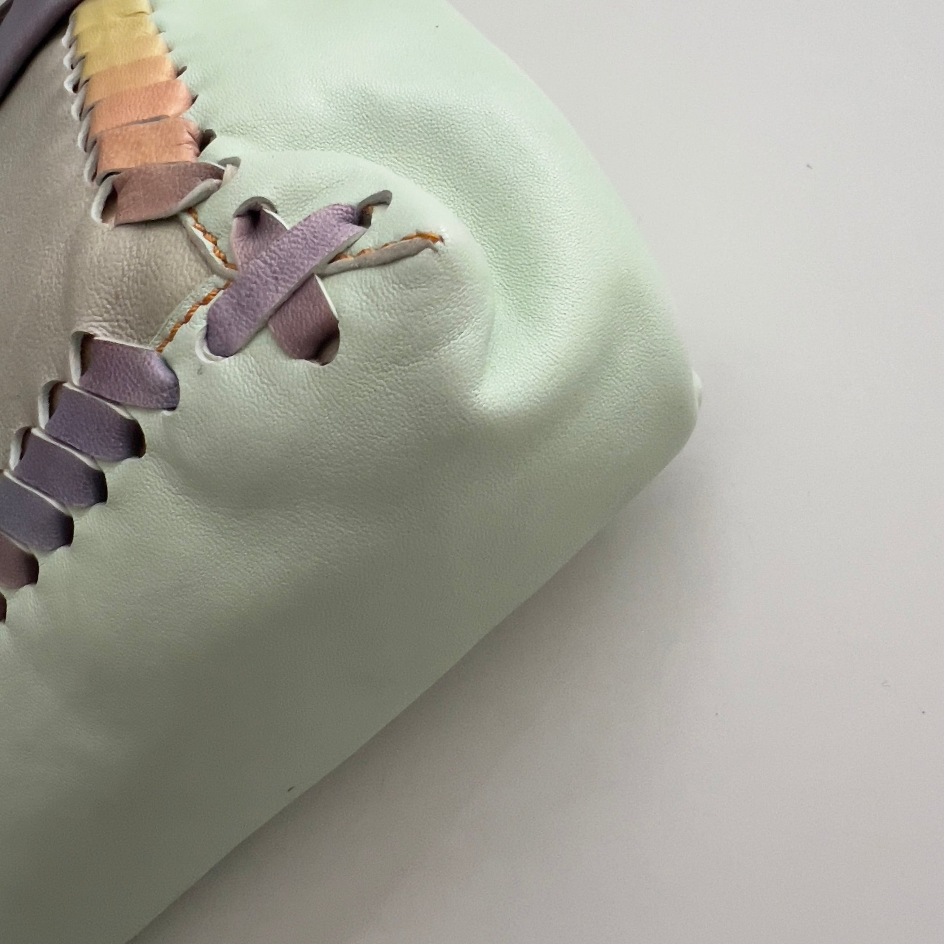 Vintage Fendi XXL Pastel Rainbow Whipstitch Baguette-A