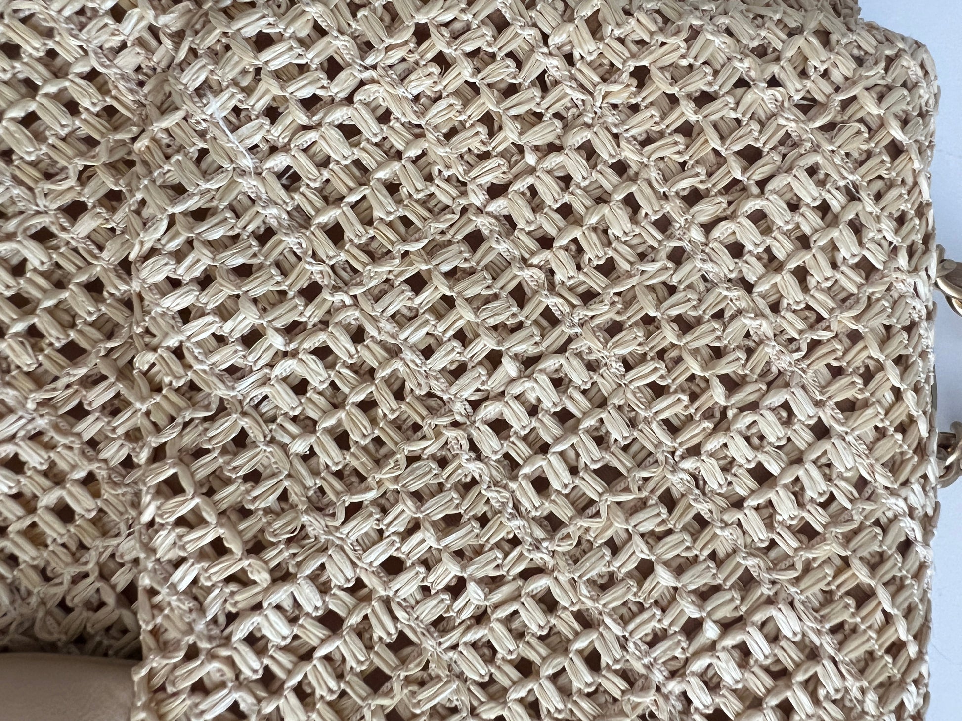 Chanel Paris-Athens Crochet Raffia Medium Single Flap Bag